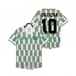 Camisola Nigéria OKOCHA 10 Retro Homem Equipamento Segundo 1994 Manga Curta